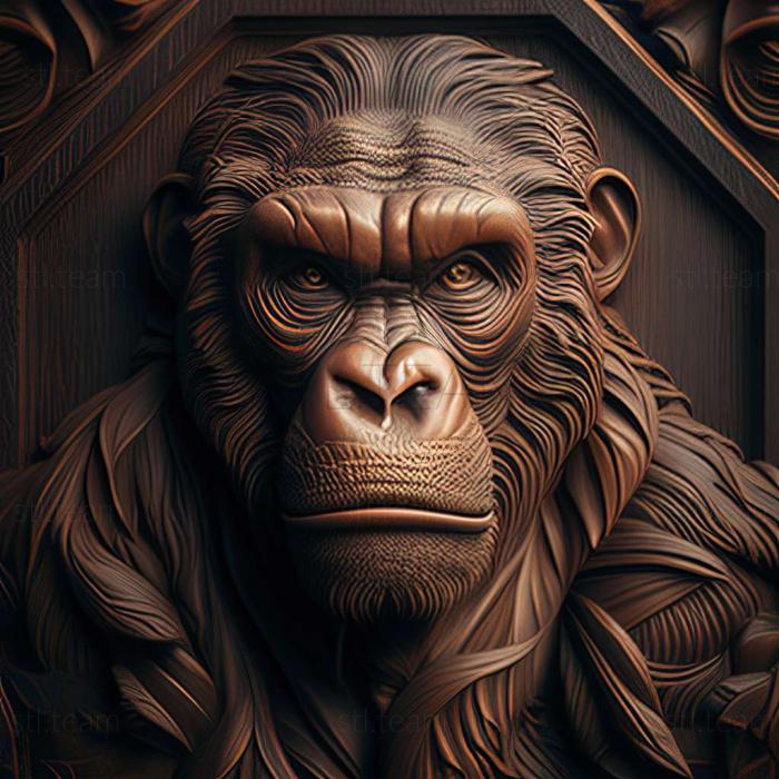 3D модель Великие обезьяны (STL)
